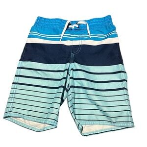 Kids Old Navy Swim Short Blue Stripes